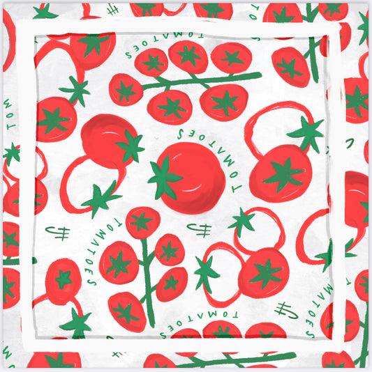 *PREORDER* Tomato or Tomato - Silk Scarf